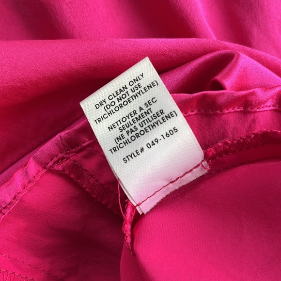 Nanette Lenore Designer silk top fuchsia 4 6 Barbie - Picture 4 of 5